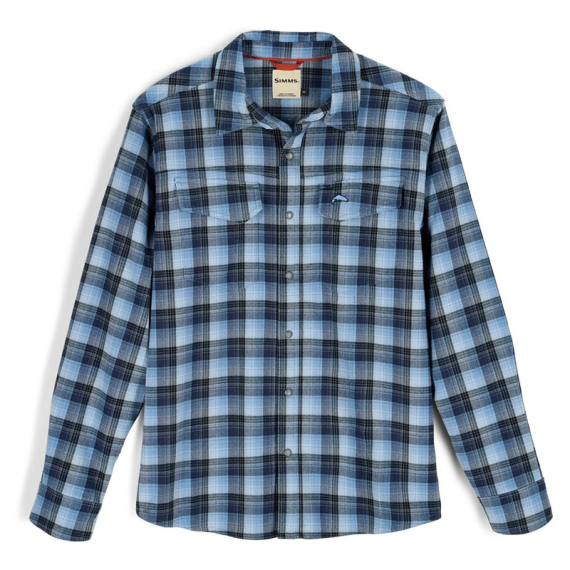 Simms Gallatin Flannel Shirt Kennebec Pld Steel Blue i gruppen Kläder & Skor / Kläder / Skjortor hos Sportfiskeprylar.se (11896-1354-20r)