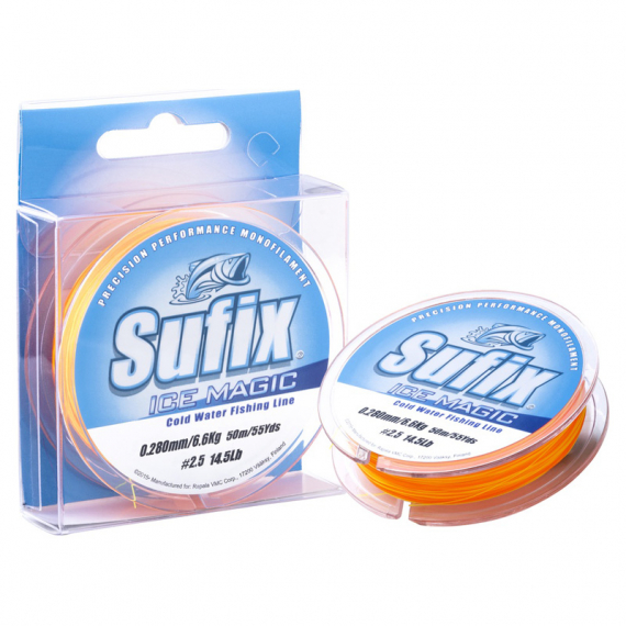 Sufix Ice Magic Mono Lina Gul/Orange 50m i gruppen Fiskelinor / Pimpellinor hos Sportfiskeprylar.se (124525NOr)
