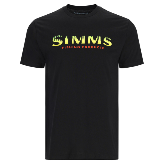 Simms Logo T-Shirt Black/Neon i gruppen Kläder & Skor / Kläder / T-shirts hos Sportfiskeprylar.se (12803-1035-20r)