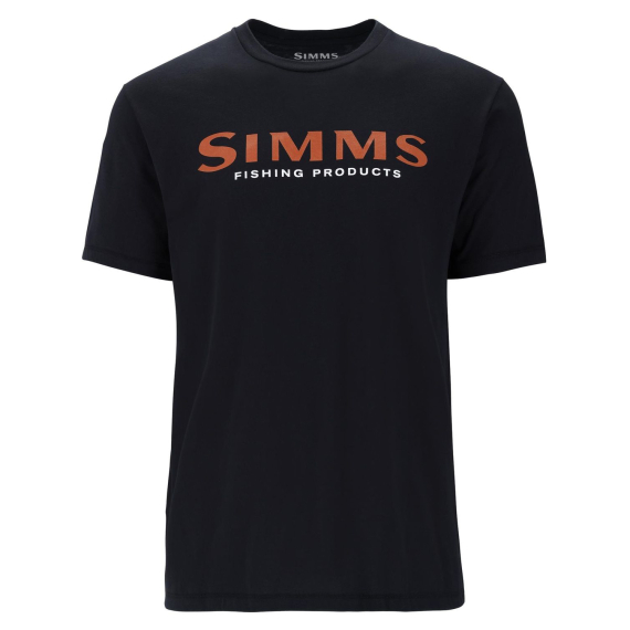 Simms Logo T-Shirt Jet Black i gruppen Kläder & Skor / Kläder / T-shirts hos Sportfiskeprylar.se (12803-1292-20r)