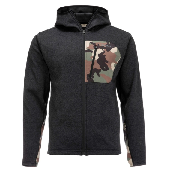 Simms CX Hoody Black Heather i gruppen Kläder & Skor / Kläder / Jackor / Fleecejackor hos Sportfiskeprylar.se (13296-010-30r)