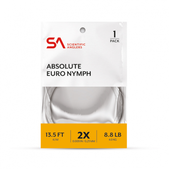 SA Absolute Euro Nymph Leader 13.5\' 2X (0,23mm) i gruppen Krok & Småplock / Tafsar & Tafsmaterial hos Sportfiskeprylar.se (134828)