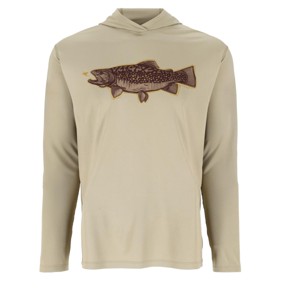 Simms Tech Hoody - Artist Series Stone Trout Fly i gruppen Kläder & Skor / Kläder / Tröjor / Hoodies hos Sportfiskeprylar.se (13521-1312-20r)