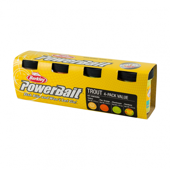 PowerBait Trout Bait Assortment 4-pack i gruppen Fiskedrag / Boilies, Krokbeten & Mäsk / Pasta & Deg hos Sportfiskeprylar.se (1379579)