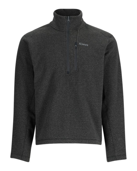 Simms Rivershed Quarter Zip Black Heather i gruppen Kläder & Skor / Kläder / Tröjor / Sweatshirts hos Sportfiskeprylar.se (13851-010-20r)