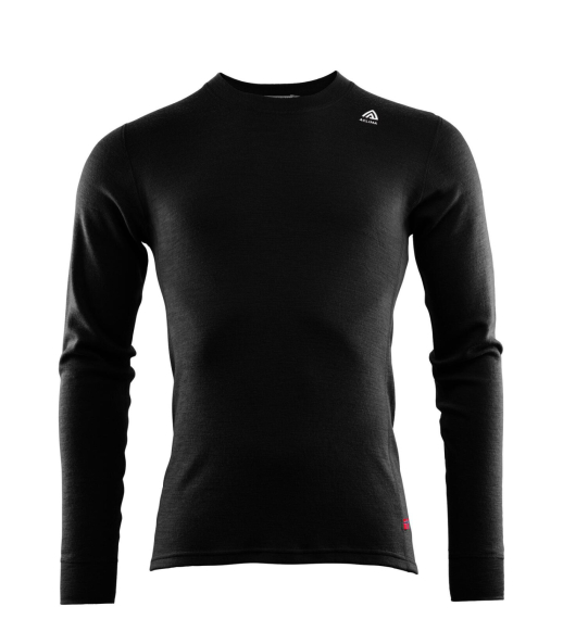 Aclima Warmwool Crewneck Jet Black i gruppen Kläder & Skor / Kläder / Underställ & Underkläder / Underställströjor hos Sportfiskeprylar.se (141002001-05r)