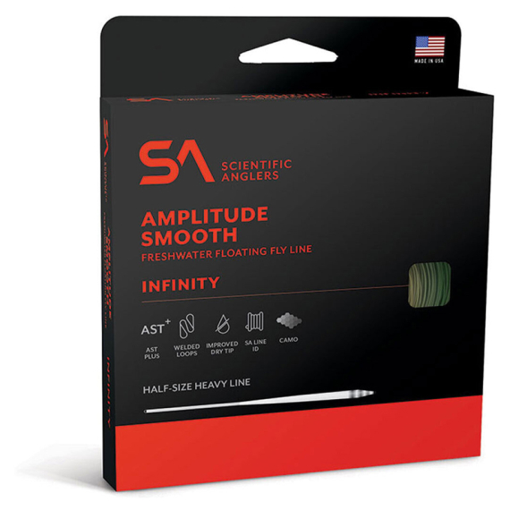 SA Amplitude Smooth Infinity Orange WF Flyt i gruppen Fiskelinor / Flugfiskelinor / Enhandslinor hos Sportfiskeprylar.se (141017r)