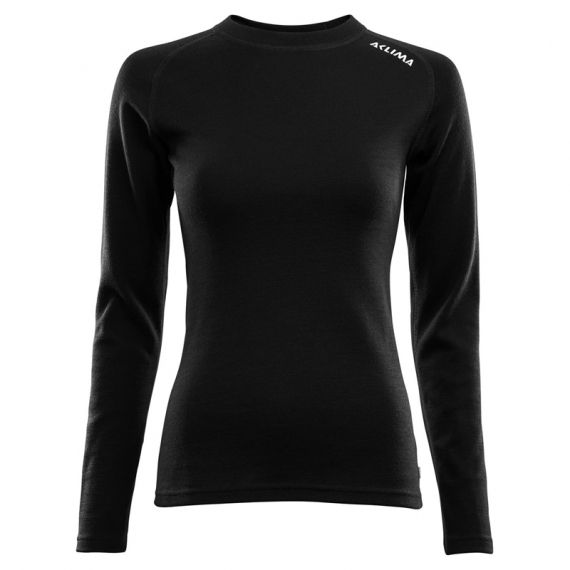 Aclima WarmWool Crew Neck Shirt Woman, Jet Black i gruppen Kläder & Skor / Kläder / Underställ & Underkläder hos Sportfiskeprylar.se (141101001-03r)