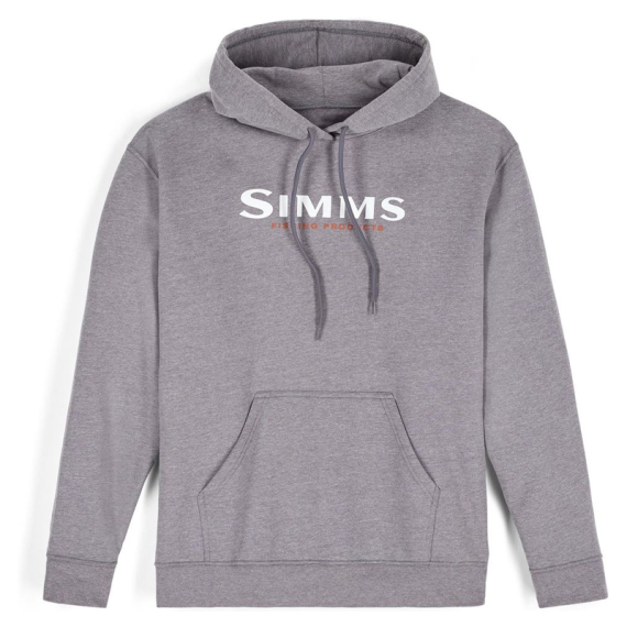 Simms Logo Hoody Grey Heather i gruppen Kläder & Skor hos Sportfiskeprylar.se (14143-067-20r)