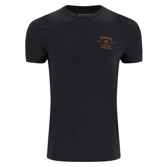 Simms Stacked Bass T-Shirt Charcoal Heather i gruppen Kläder & Skor / Kläder / T-shirts hos Sportfiskeprylar.se (14206-086-20r)