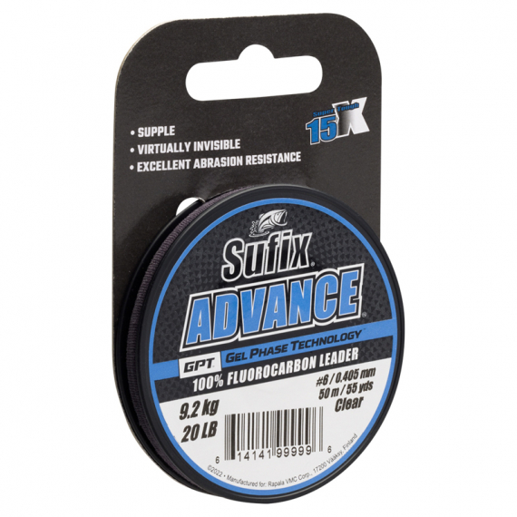 Sufix Advance Fluorocarbon Clear 50m i gruppen Fiskelinor / Fluorocarbonlinor hos Sportfiskeprylar.se (142156NOr)