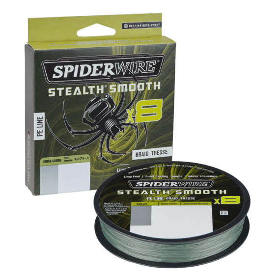 SpiderWire Stealth Smooth braid 8 0.19mm 150m M-green i gruppen Fiskelinor / Flätlinor & Superlinor hos Sportfiskeprylar.se (1515227)