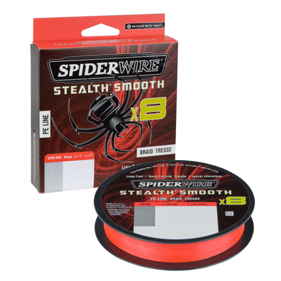 SpiderWire Stealth Smooth braid 8 150m Red i gruppen Fiskelinor / Flätlinor & Superlinor hos Sportfiskeprylar.se (1422122r)