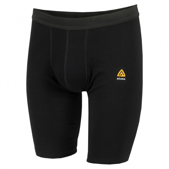 Aclima WarmWool Shorts (Long) Man, Jet Black - L i gruppen Kläder & Skor / Kläder / Underställ & Underkläder / Underkläder hos Sportfiskeprylar.se (142322001-06)