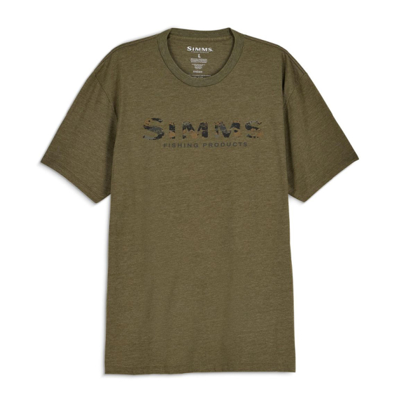Simms Shroud Fill Logo T-Shirt Military Heather i gruppen Nyheter / Simms Nyheter hos Sportfiskeprylar.se (14276-914-20r)