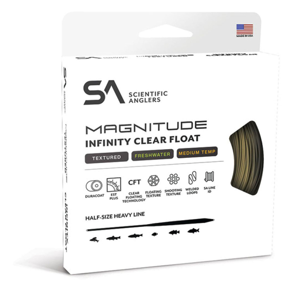 SA Magnitude Infinity Buckskin Clear Head i gruppen Fiskelinor / Flugfiskelinor / Enhandslinor hos Sportfiskeprylar.se (145282r)