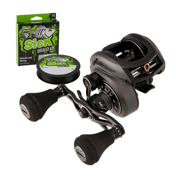 Abu Garcia Revo Beast 41 & Sick Braid i gruppen Fiskerullar / Multirullar / Lågprofilrullar hos Sportfiskeprylar.se (1479947WITHBRAID)