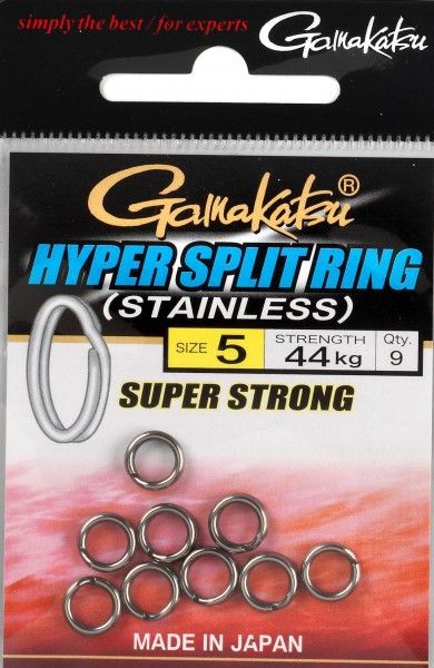 Gamakatsu Hyper Split Ring #05 44kg i gruppen Krok & Småplock / Stingers & Stingertillbehör / Stingertillbehör hos Sportfiskeprylar.se (149287005)