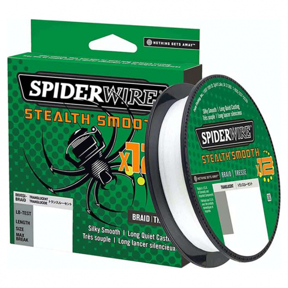 SpiderWire Stealth Smooth 12, 150m Translucent - 0.11mm i gruppen Fiskelinor / Flätlinor & Superlinor hos Sportfiskeprylar.se (1507364)
