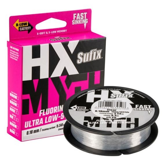 Sufix HX-MYTH Clear 150m i gruppen Fiskelinor / Nylonlinor hos Sportfiskeprylar.se (153793NOr)