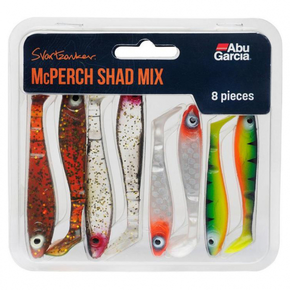 Abu Garcia McPerch Shad Mix (8-pack) i gruppen Fiskedrag / Jiggar & Gummibeten / Abborrjiggar & Gösjiggar hos Sportfiskeprylar.se (1550273)