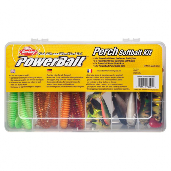 Berkley PowerBait JiggKit Perch i gruppen Fiskedrag / Betespaket / Betespaket Abborre hos Sportfiskeprylar.se (1550661)