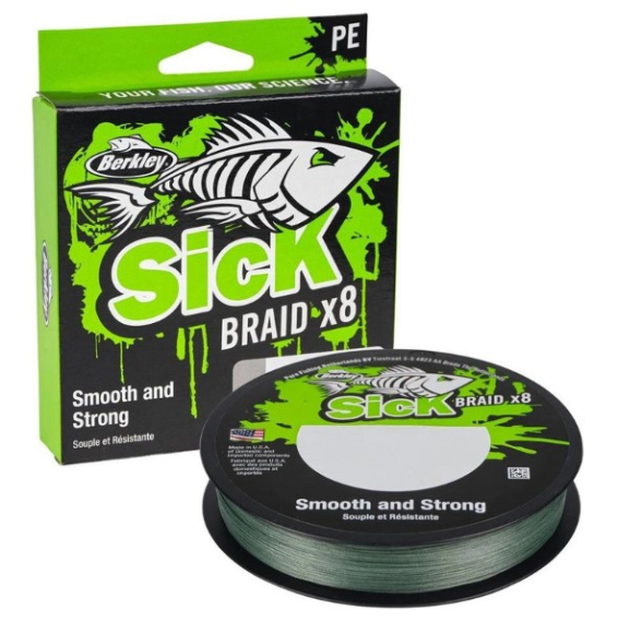 Berkley Sick Braid Moss Green 150m i gruppen Fiskelinor / Flätlinor & Superlinor hos Sportfiskeprylar.se (1558598r)