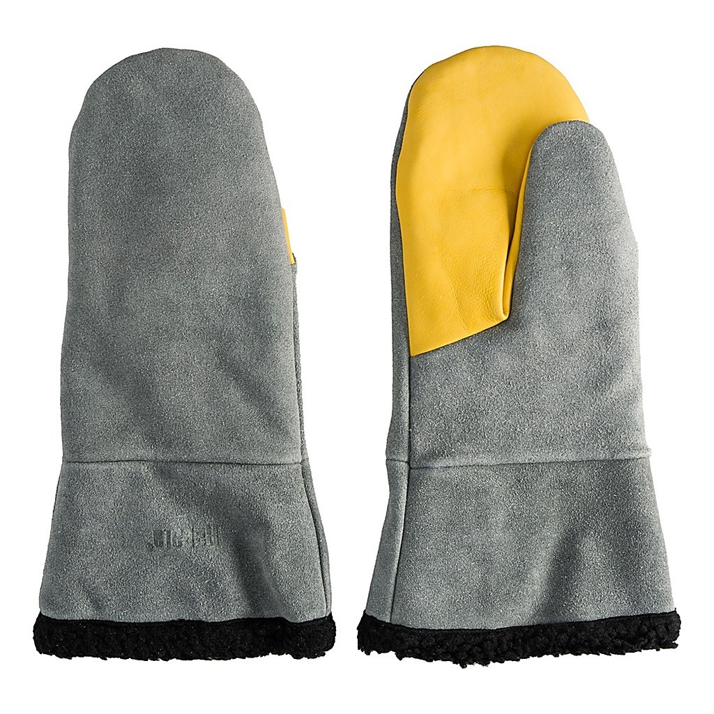 Rapala Winter Leather Mitten Fur Lining Grey/Yellow i gruppen Kläder & Skor / Kläder / Handskar & Vantar hos Sportfiskeprylar.se (156918NOr)
