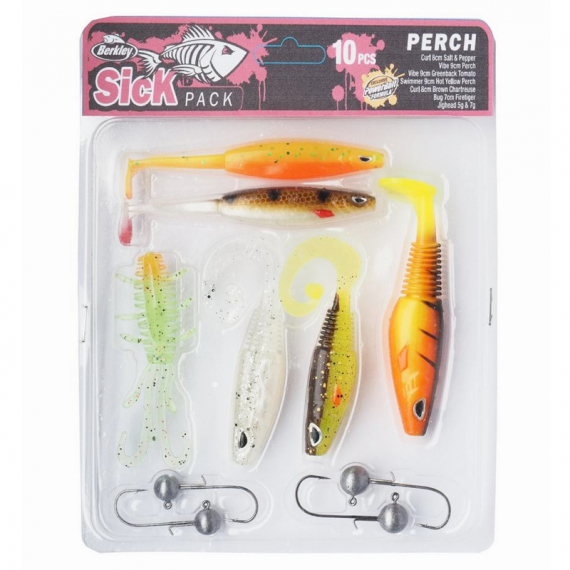 Berkley Sick Pack Perch i gruppen Fiskedrag / Betespaket / Betespaket Abborre hos Sportfiskeprylar.se (1572761)