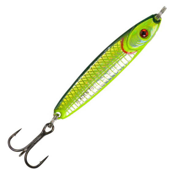 Fladen HoloTwist spoon 18g Green Silver i gruppen Fiskedrag / Skeddrag hos Sportfiskeprylar.se (16-1218-6)