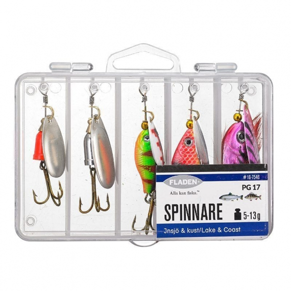 Fladen Spinnare i Box 5-pack i gruppen Fiskedrag / Betespaket hos Sportfiskeprylar.se (16-7546)
