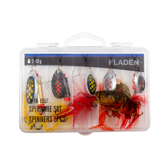 Fladen Spinners 2-10g 5pcs In Plastic Box i gruppen Fiskedrag / Spinnare hos Sportfiskeprylar.se (16-7557)