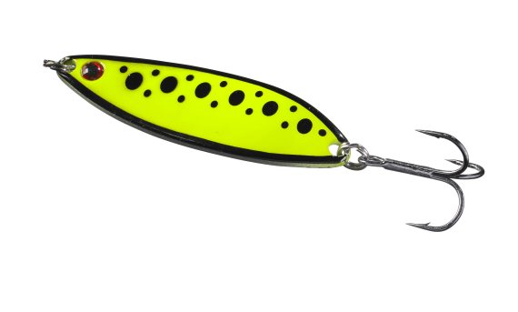 Fluorescent Flutter hot yellow dot 12gr i gruppen Fiskemetoder / Spinnfiske hos Sportfiskeprylar.se (16-8260-12)
