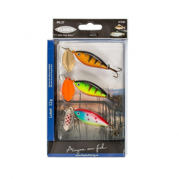 Fladen Loket 3-pack 960, 9g i gruppen Fiskedrag / Spinnare hos Sportfiskeprylar.se (16-960)