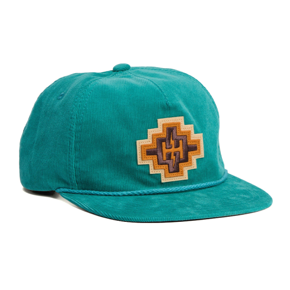 Howler Bro\'s Unstructured Snapback Hats H Bolt Motif - Teal Corduroy i gruppen Kläder & Skor / Kepsar & Huvudbonader / Kepsar hos Sportfiskeprylar.se (160525F-TEA)