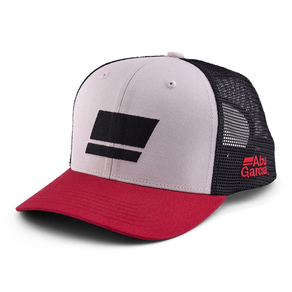 Abu Garcia Flag Trucker - Grey/Red/Black i gruppen Kläder & Skor / Kepsar & Huvudbonader / Kepsar / Truckerkepsar hos Sportfiskeprylar.se (1640095)