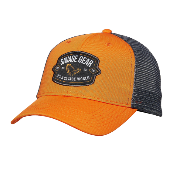Savage Gear Badge Trucker Cap Orange i gruppen Kläder & Skor / Kepsar & Huvudbonader / Kepsar hos Sportfiskeprylar.se (1642622)