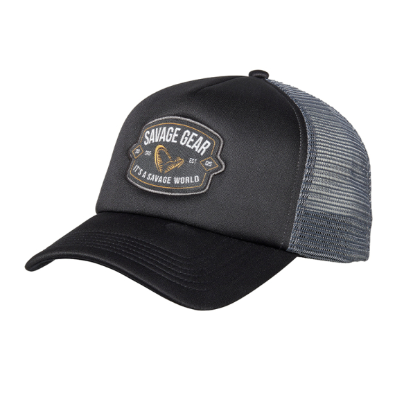 Savage Gear Badge Trucker Cap - Black i gruppen Kläder & Skor / Kepsar & Huvudbonader / Kepsar hos Sportfiskeprylar.se (1642623)