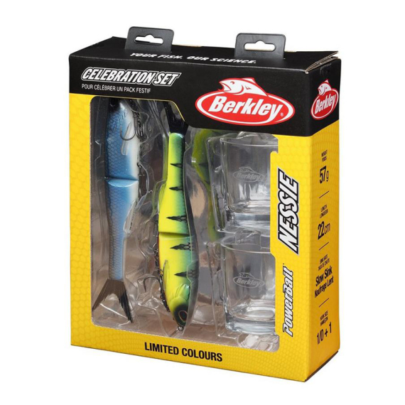 Berkley Nessie 22cm Celebration Set i gruppen Fiskedrag / Betespaket hos Sportfiskeprylar.se (1643101)