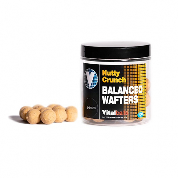 Vital Baits Nutty Crunch Wafters 100g i gruppen Fiskedrag / Boilies, Krokbeten & Mäsk / Popups & Wafters hos Sportfiskeprylar.se (17-0003r)
