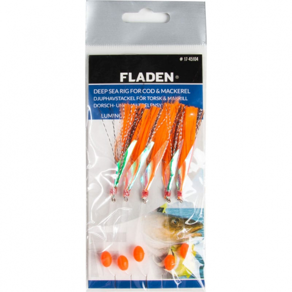 Fladen Luminous Silk Hooks Size 1/0 Orange i gruppen Fiskedrag / Havsfiskebeten / Häcklor & Havsfiskeriggar hos Sportfiskeprylar.se (17-45104)