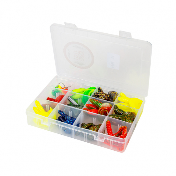 Fladen Curlytail Jiggar 75-85mm, 44pcs i gruppen Fiskedrag / Betespaket hos Sportfiskeprylar.se (19-2574)