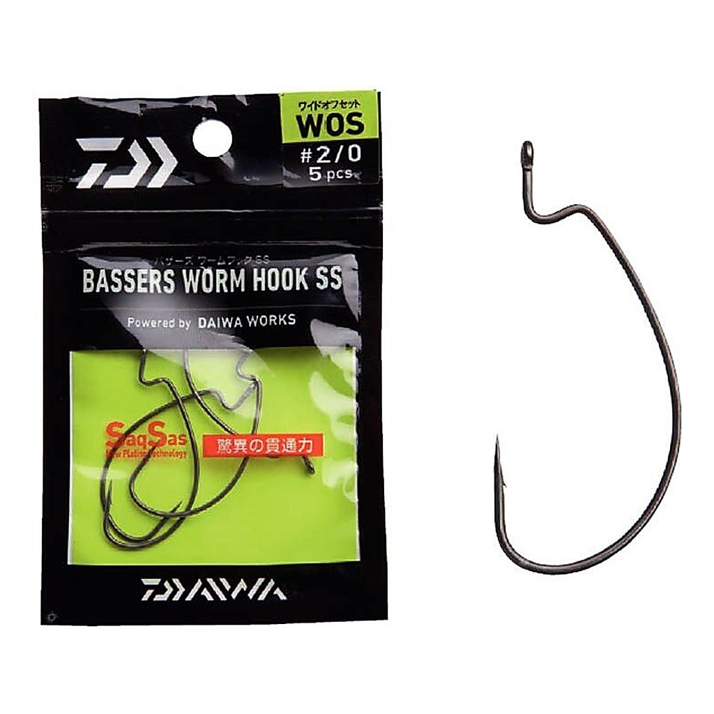 Daiwa Bassers Worm Hook Wos i gruppen Krok & Småplock / Krok / Offsetkrok hos Sportfiskeprylar.se (196151r)