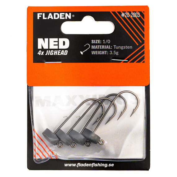 Fladen NED Maxximus Tungsten Jig Heads i gruppen Krok & Småplock / Jiggskallar / Ned Rig Jiggskallar hos Sportfiskeprylar.se (20-2002r)