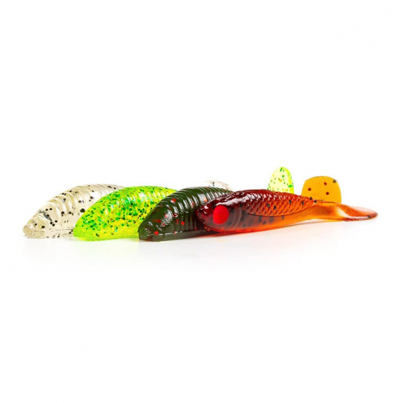 Fladen Vermz Scented Soft Lures Mini Shad & Single Tails 20pcs i gruppen Fiskedrag / Betespaket hos Sportfiskeprylar.se (20-590103)