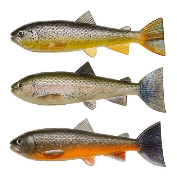 Pulz Bait Skinz Trout, 15cm 3pcs - Brown/Rainbow/Char i gruppen Fiskedrag / Pulz Bait hos Sportfiskeprylar.se (2000-36)