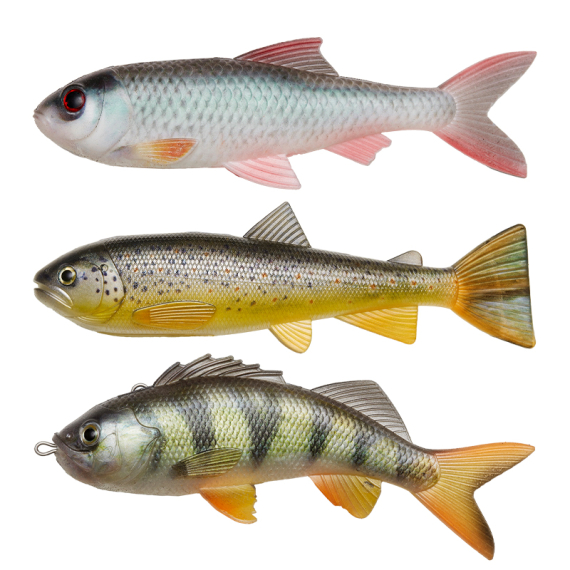 Pulz Bait Skinz Mixed, 15cm 3pcs - Roach/Perch/Brown Trout i gruppen Fiskedrag / Pulz Bait hos Sportfiskeprylar.se (2000-37)