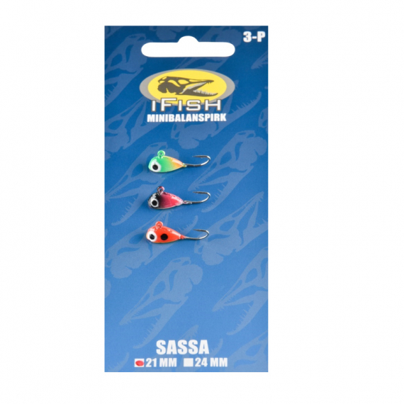 IFISH Sassa Minibalanspirk, 21mm, 3-pack i gruppen Fiskedrag / Pimpelbeten / Minibalansare hos Sportfiskeprylar.se (20171671)