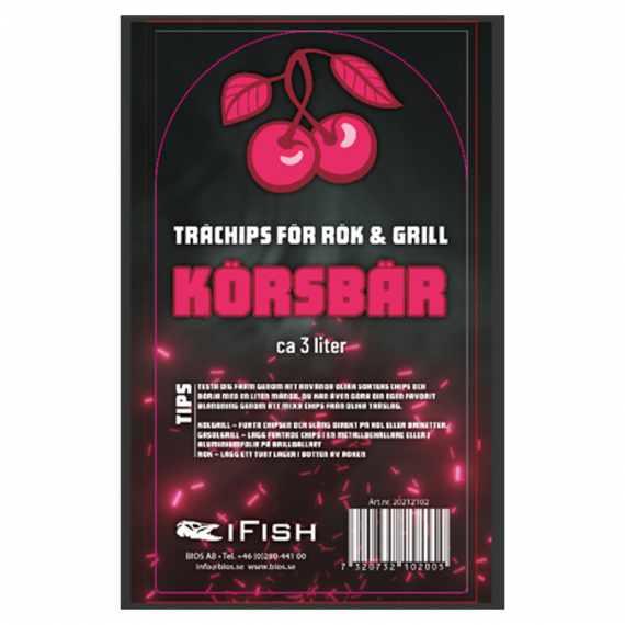 IFISH Flis för Rök & Grill - Körsbär i gruppen Outdoor / Friluftskök & Redskap / Rökar & Röktillbehör / Rökspån hos Sportfiskeprylar.se (20212102)