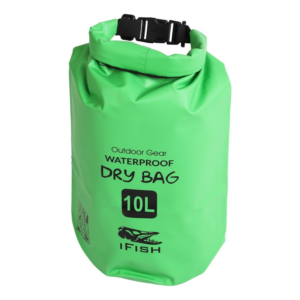 IFISH Dry Bag 10L Green i gruppen Förvaring / Vattentäta Väskor hos Sportfiskeprylar.se (20266275)